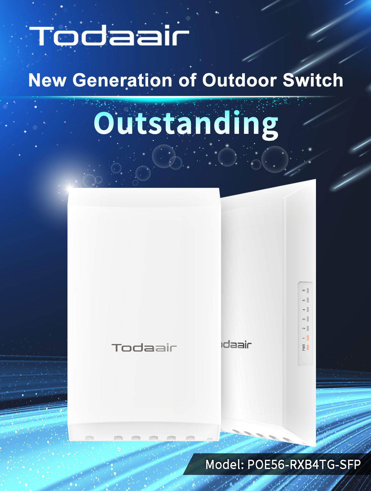 Todaair waterproof outdoor network Switch