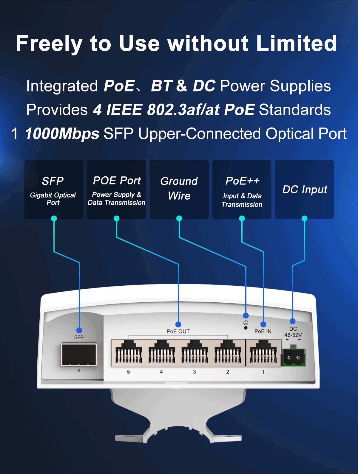 1000M poe network Switch