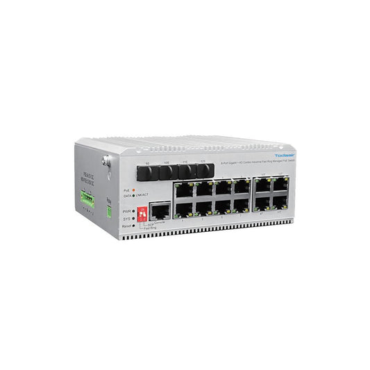 TD-IS8G-4F V2.2 Todaair POE Industrial Ring Network Switch
