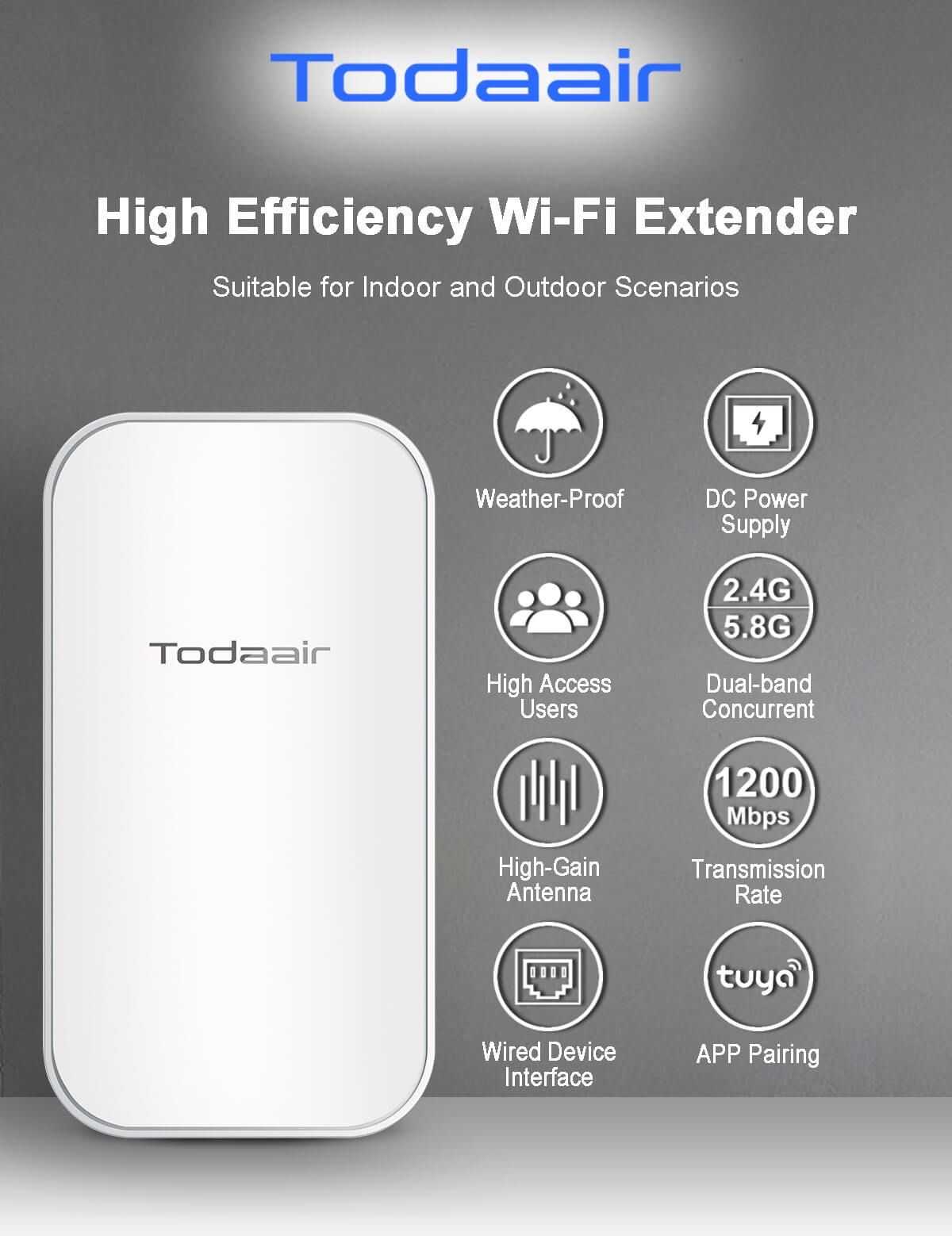 Todaair tuya wifi extender