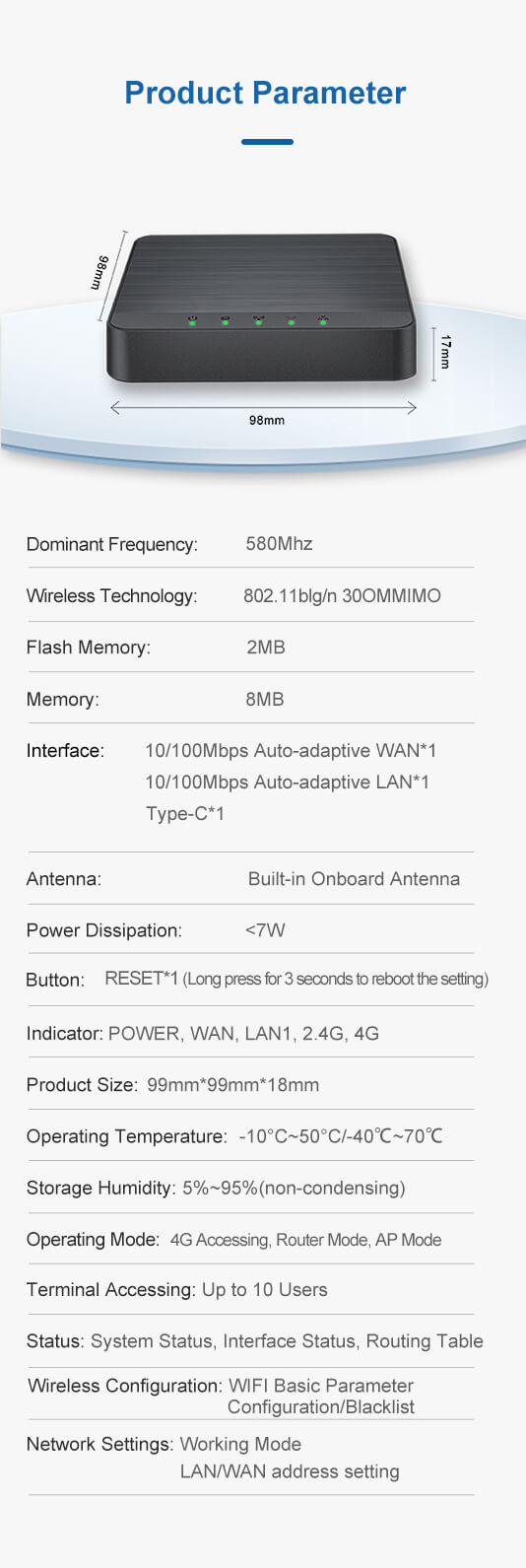 TD954G2 V5.0 Todaair portable 4G router with built-in SIM card